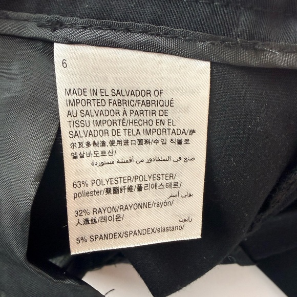 Alfani Black Women's Trousers dress work pant size 6 - Picture 5 of 9